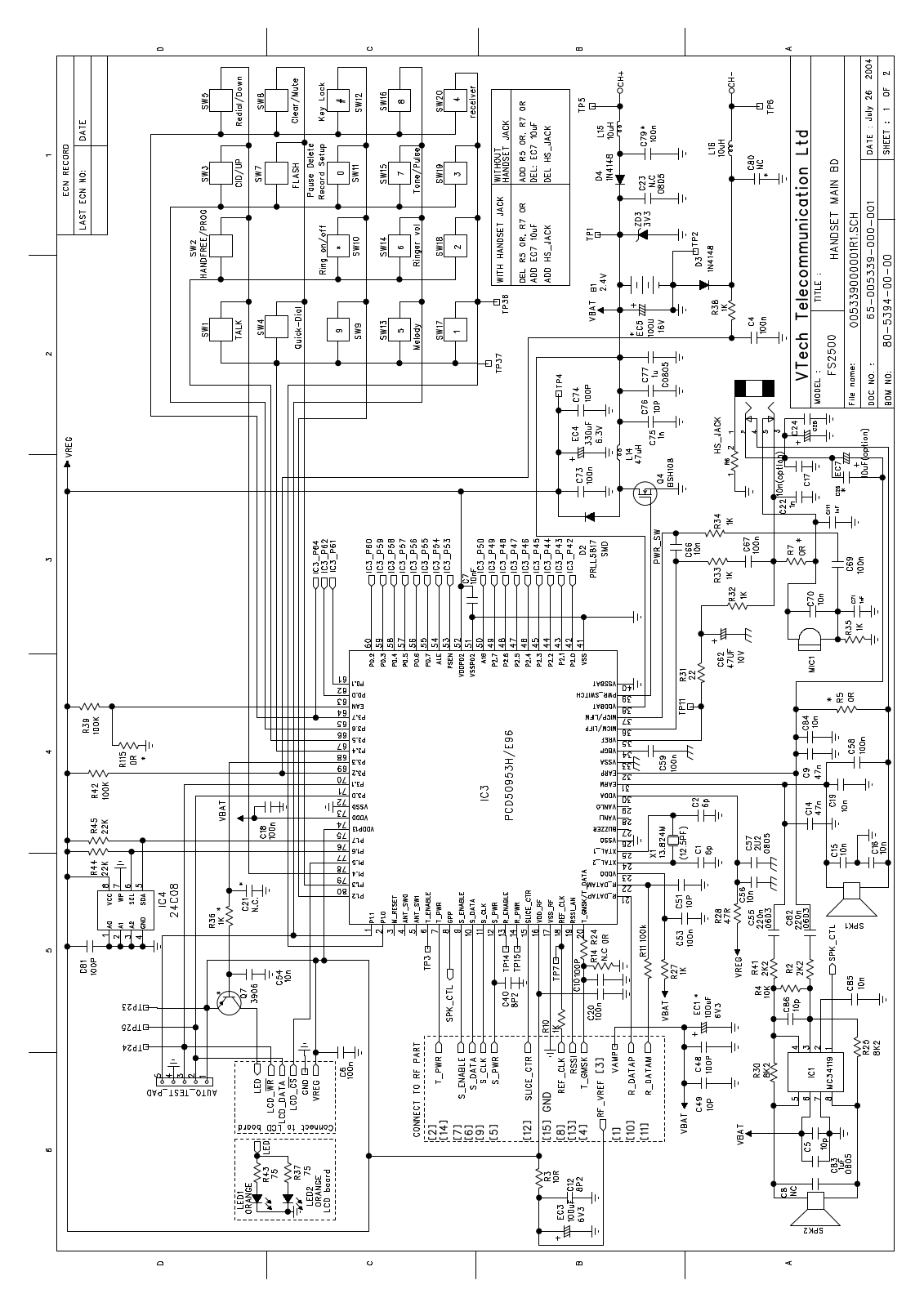 TEXET TX-D6100 Service Manual