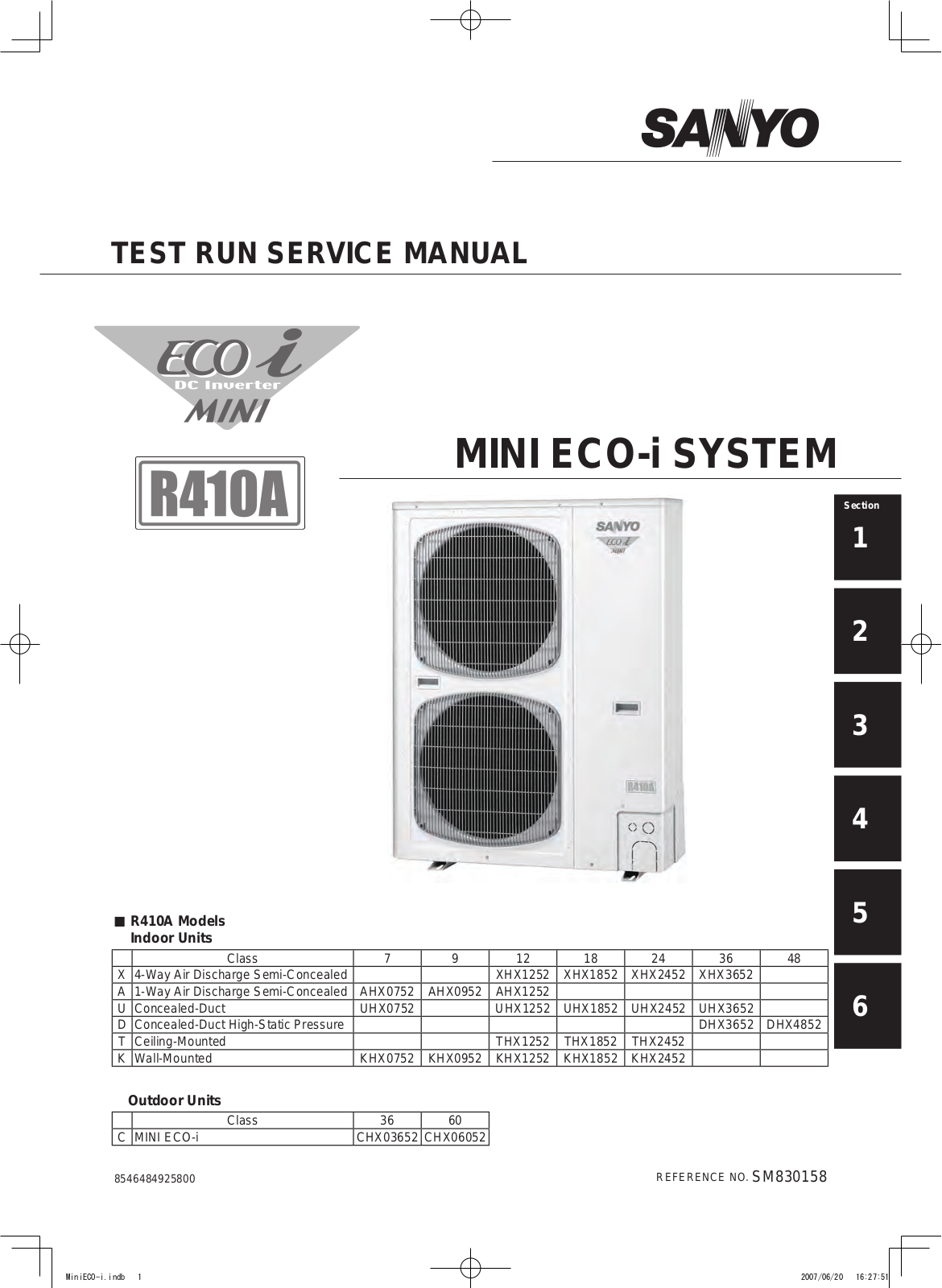 Sanyo R410A Service Manual