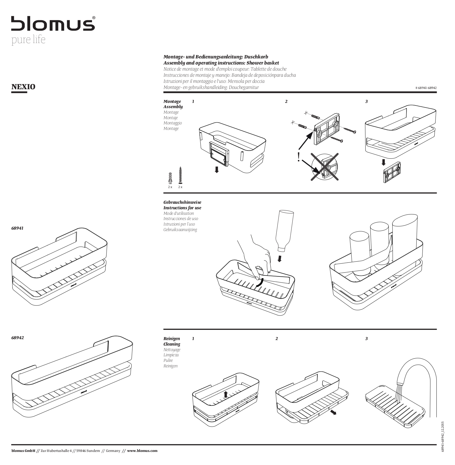 Blomus RY2781 Installation & Assembly - ManualMachine.com