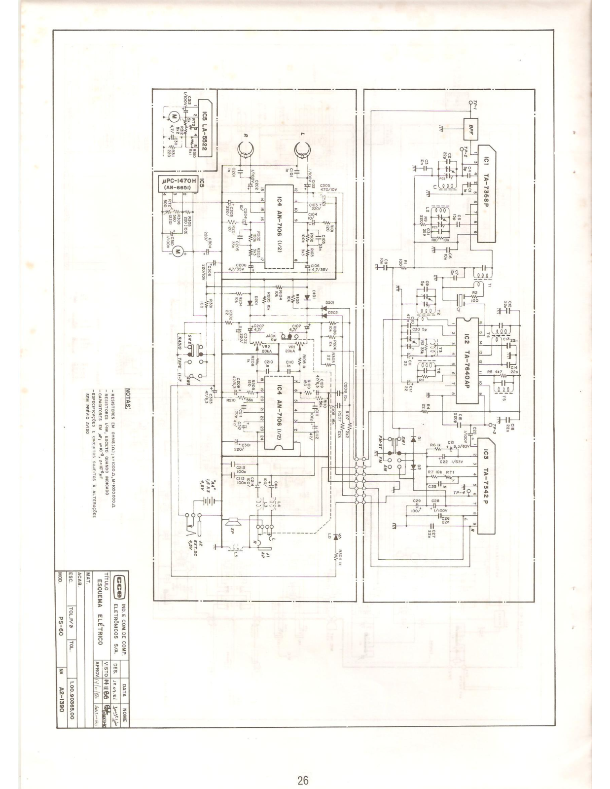 CCE PS-60 Schematic