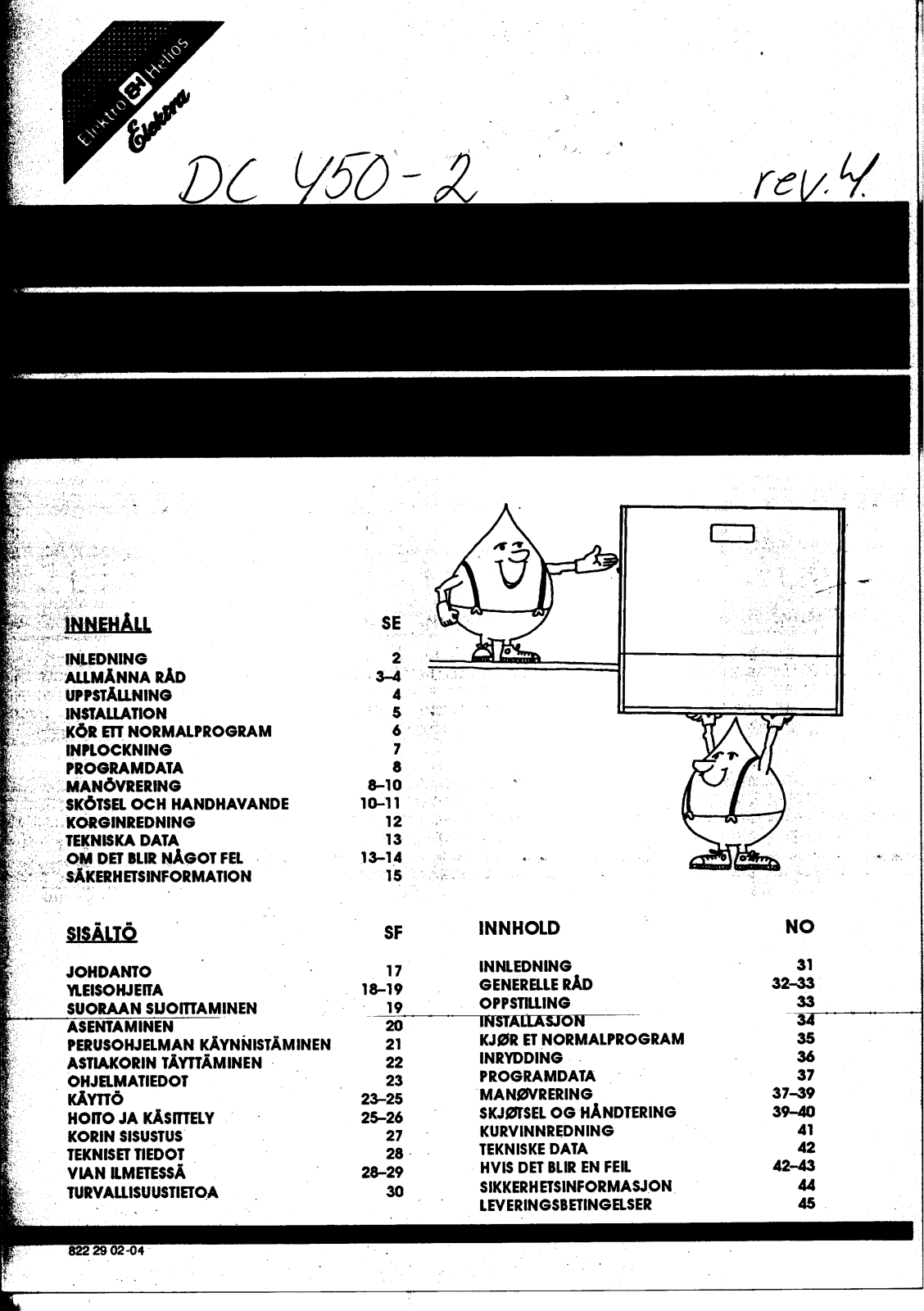 Elektro helios DC450-2 User Manual