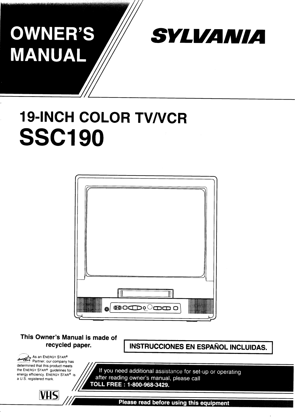 FUNAI SSC190, SSC190 User Manual