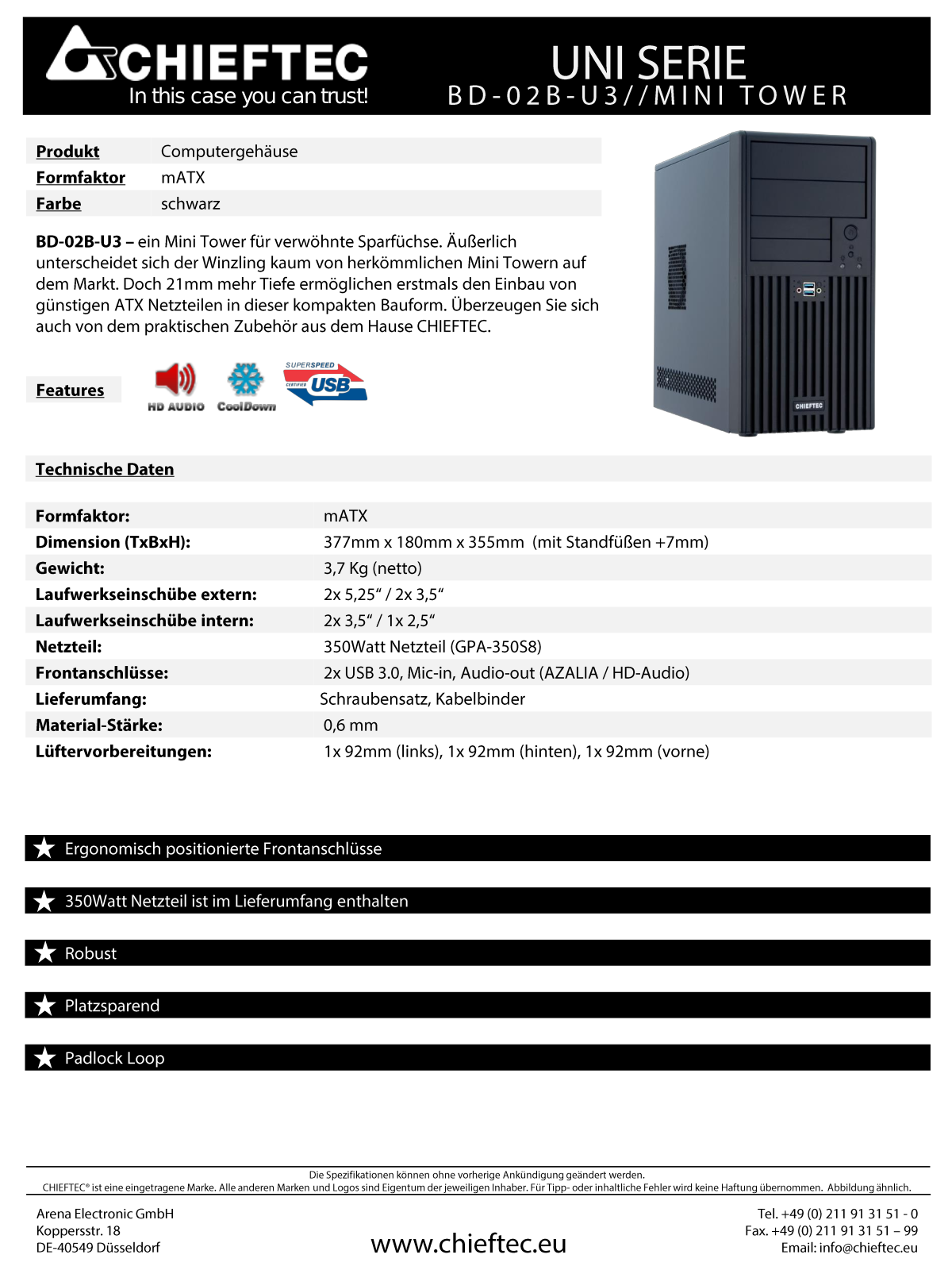 Chieftec BD-02B-B-U3 User Manual