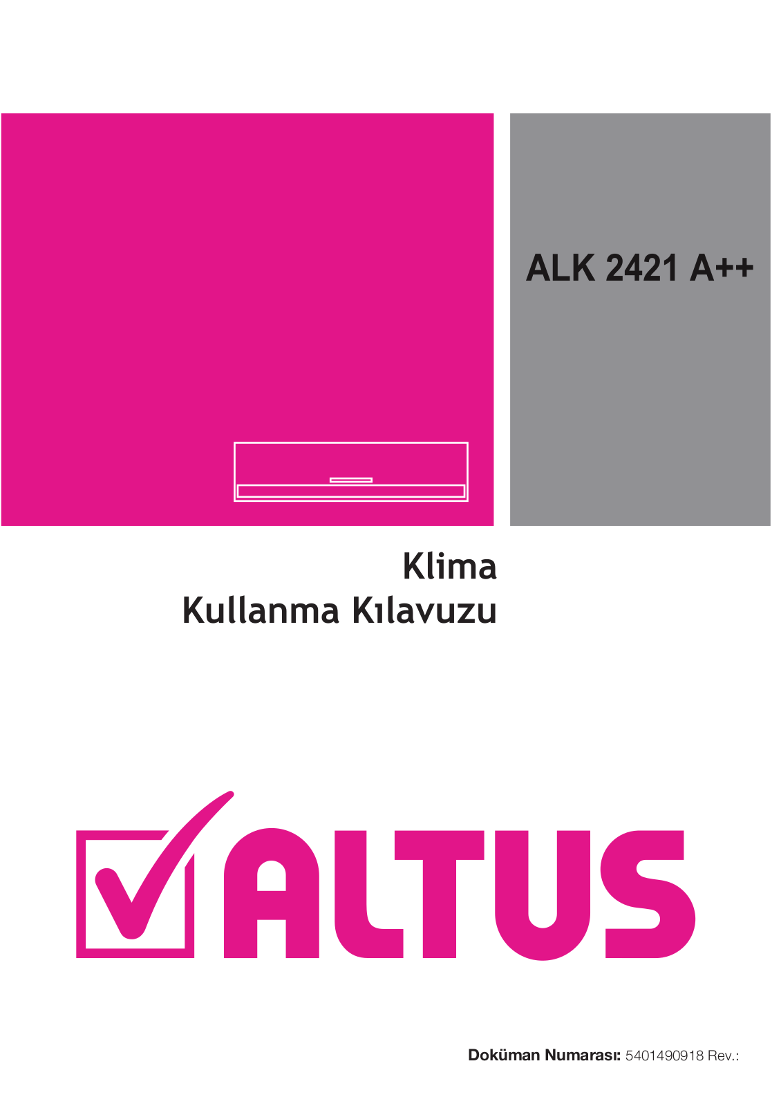 Altus ALK 2421 A++ User manual