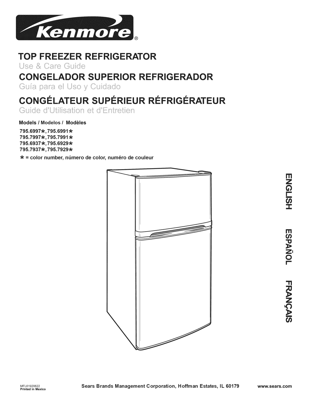 Kenmore 79579292902, 79579299902 Owner’s Manual