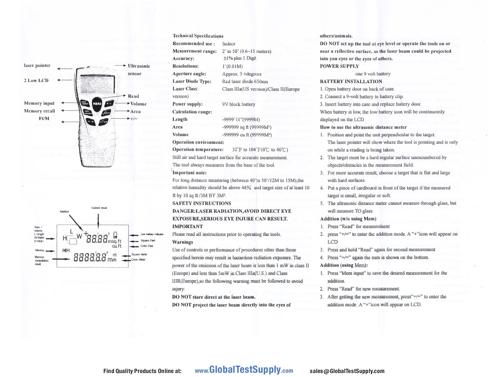 Digi-Sense 98766-96 User manual
