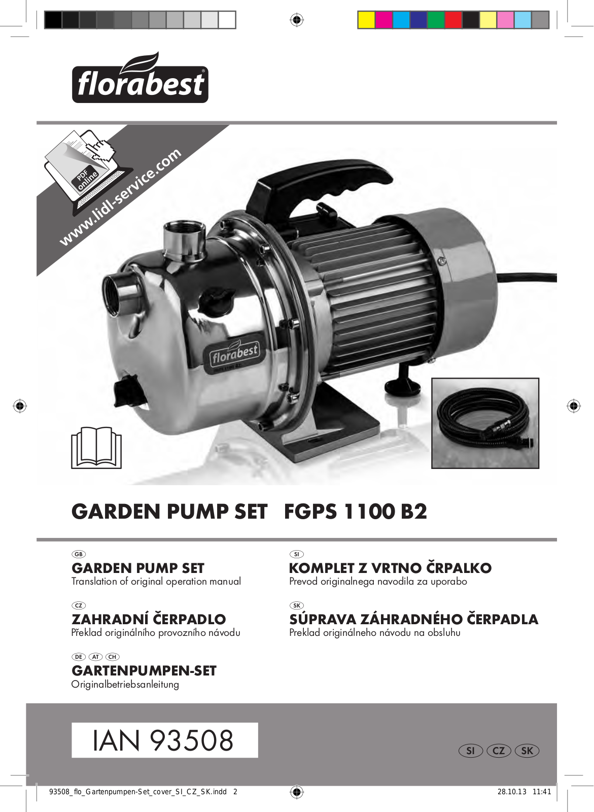 Florabest FGPS 1100 B2 User Manual