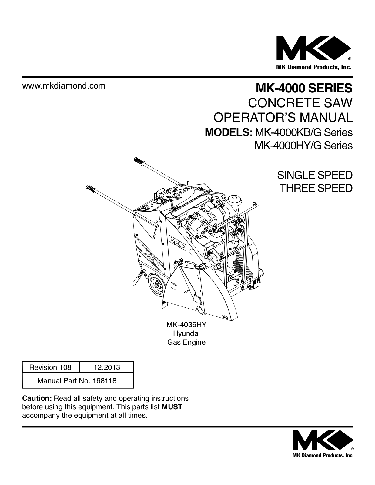 MK Diamond MK-4000 User Manual