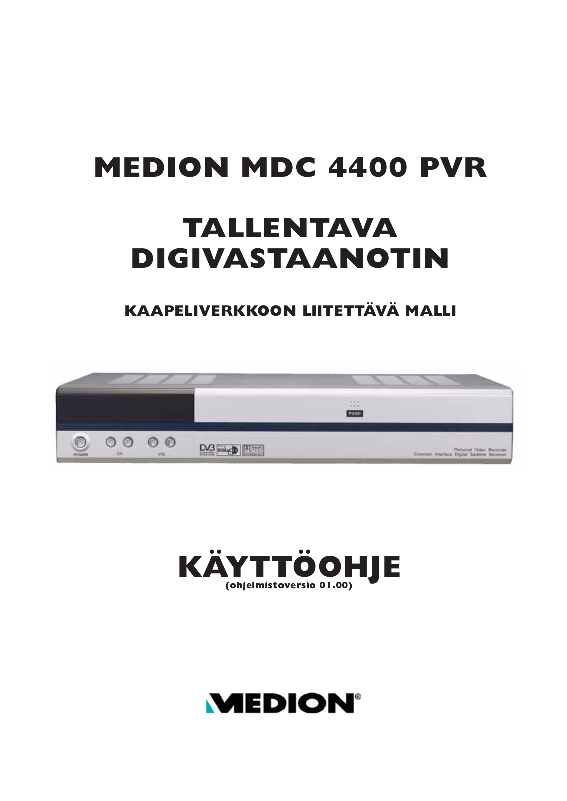 Medion MDC 4400 PVR User Manual