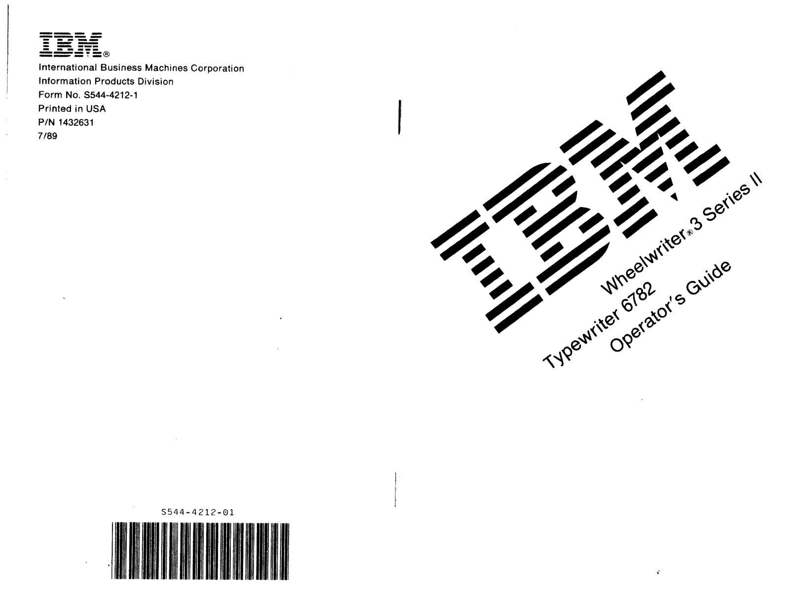 IBM 6782 User Manual