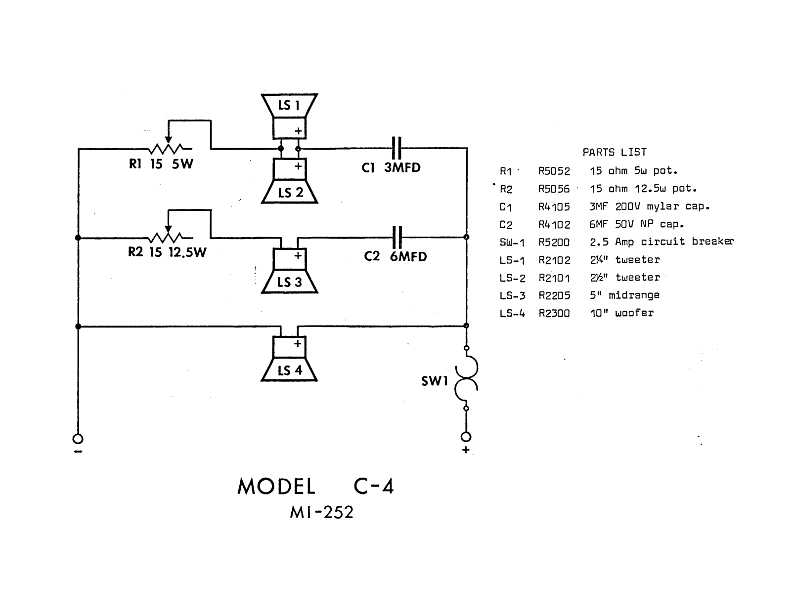 Crown C-4 Schematic