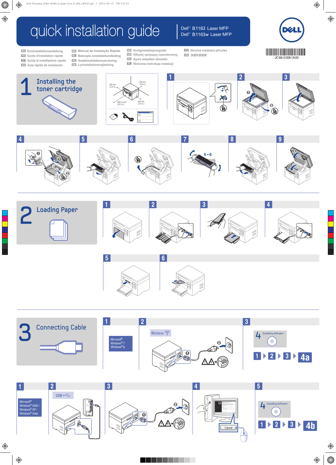 Dell B1163 Quick Start Manual