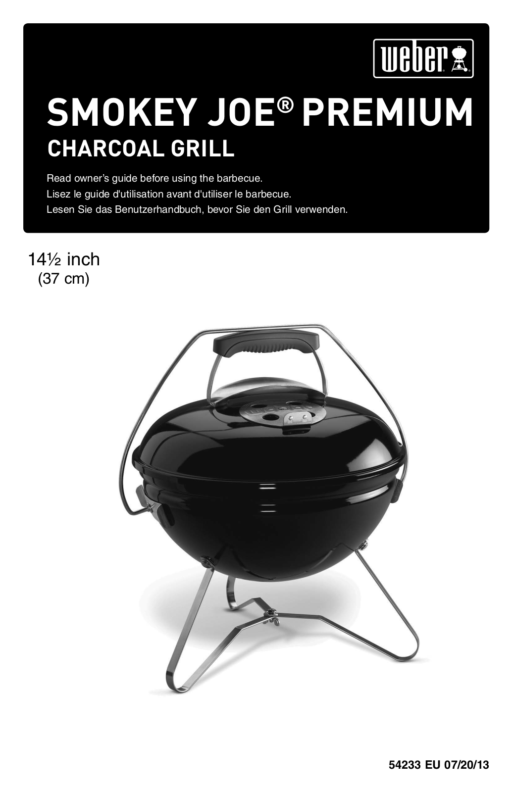 Weber Smokey Joe Premium User Manual