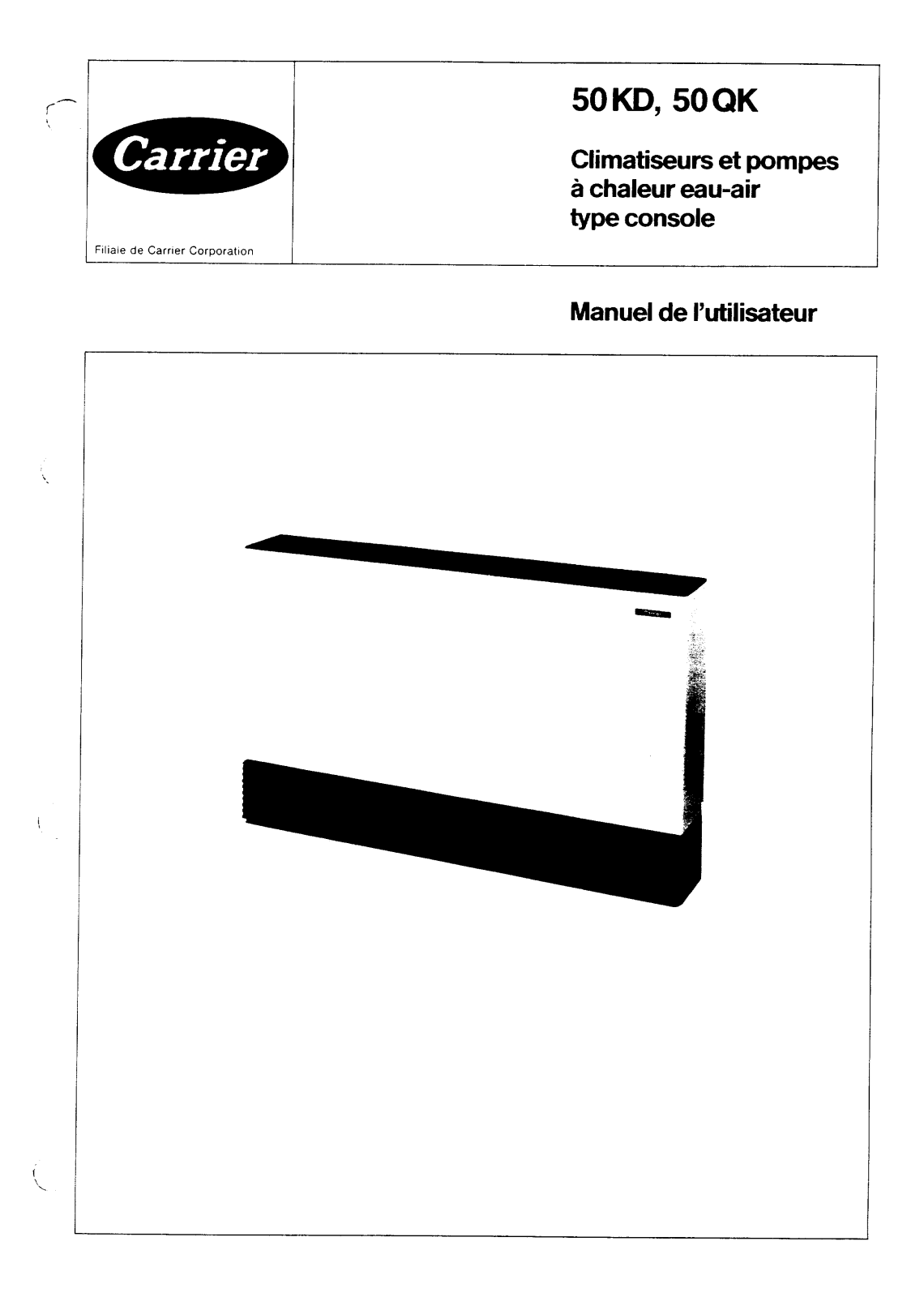 Carrier 50QKAUTR, 50KDAUT User Manual