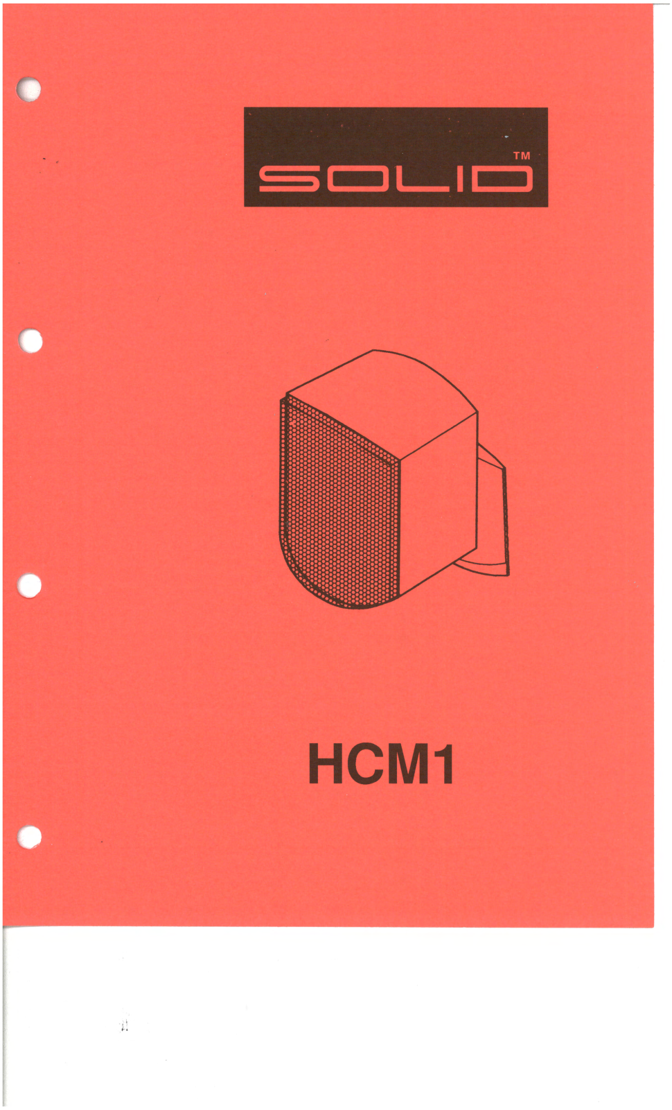 Bowers and Wilkins HCM-1 Service manual