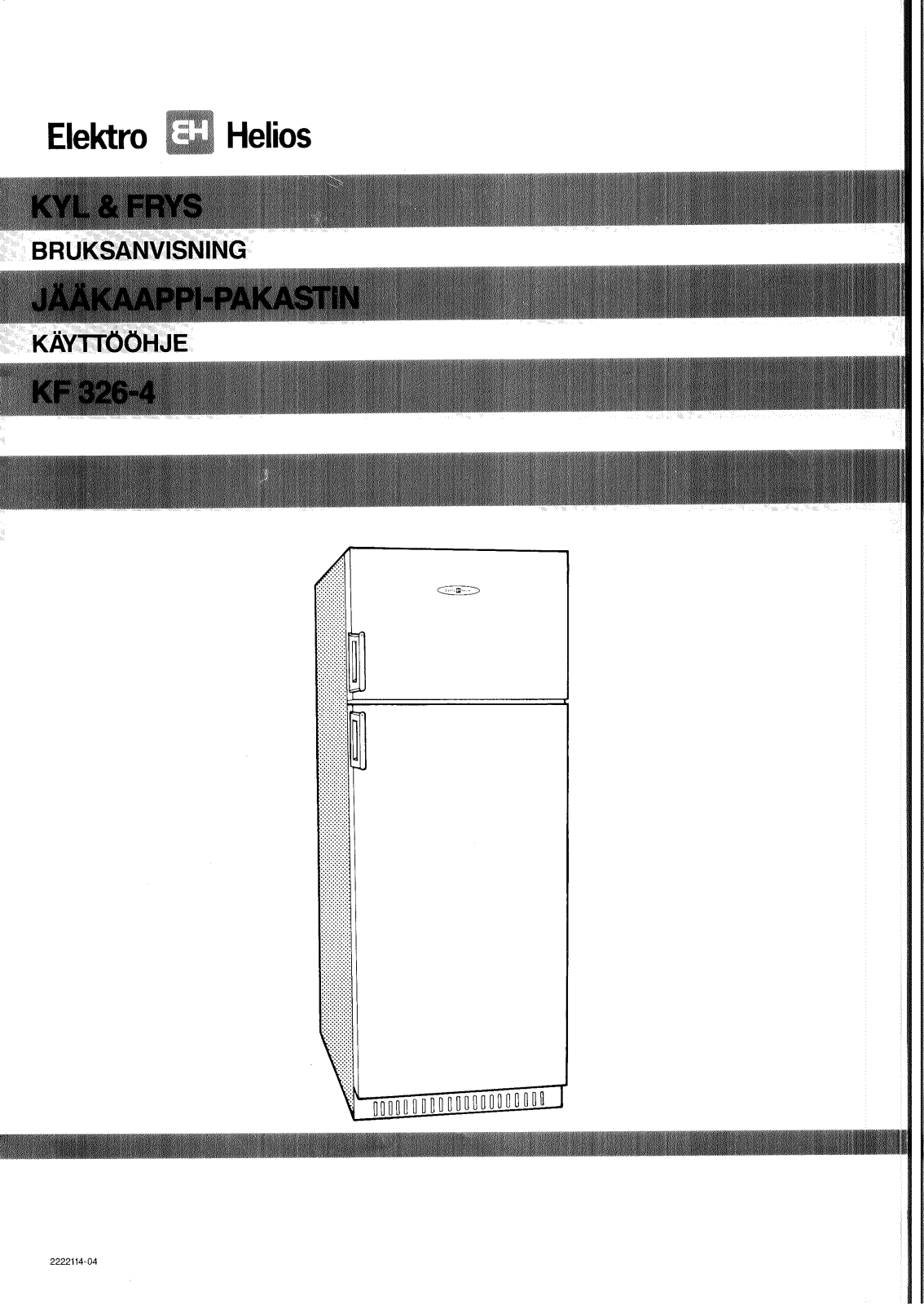 Elektro helios KF326-4 User Manual