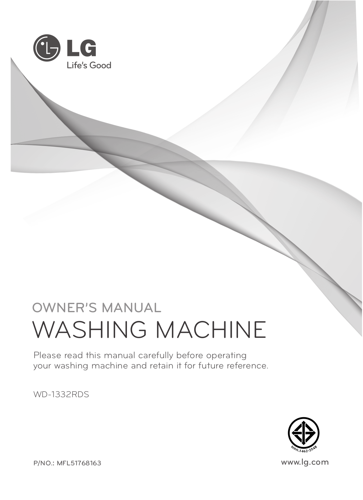 Lg WD-1332RDS Owners Manual