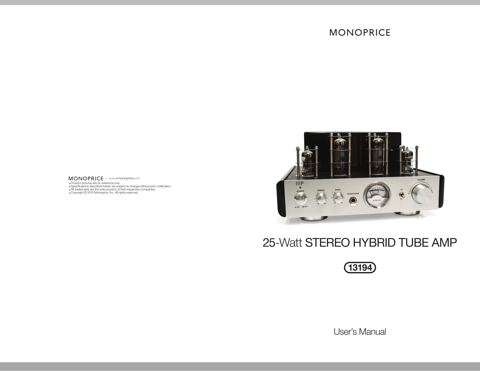 Monoprice 13194 User Manual