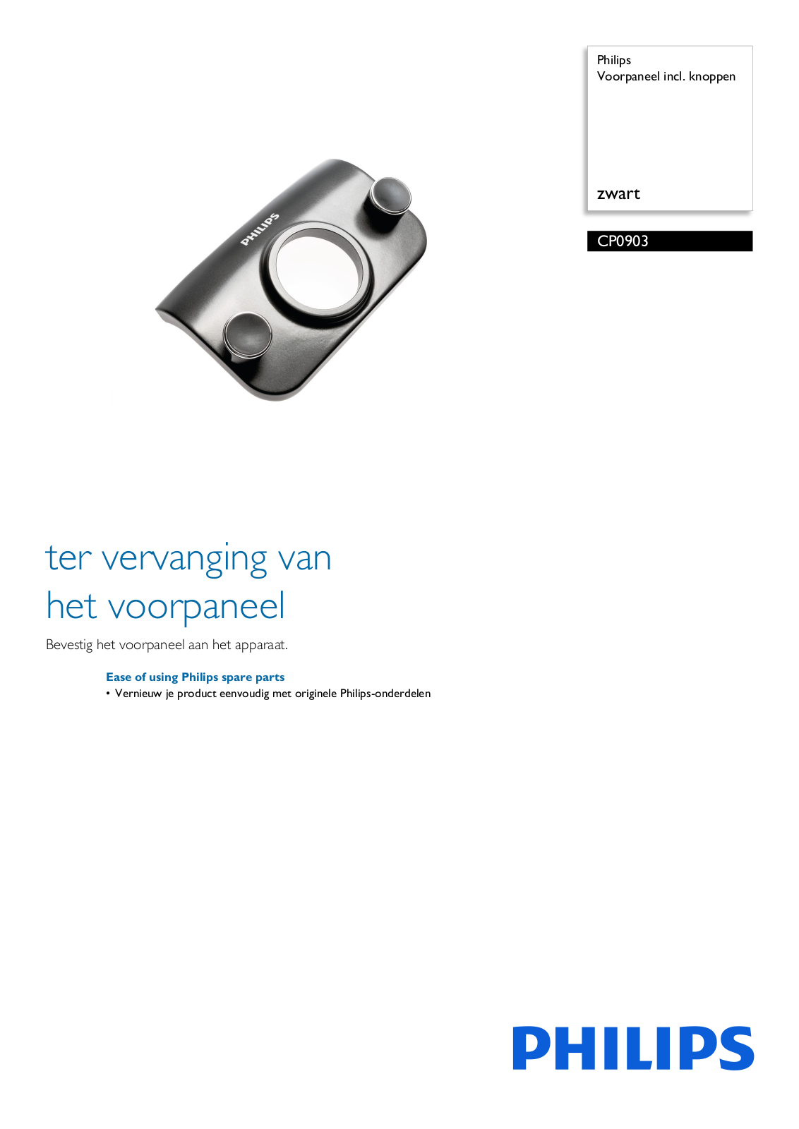 Philips CP0903/01 Leaflet - ManualMachine.com