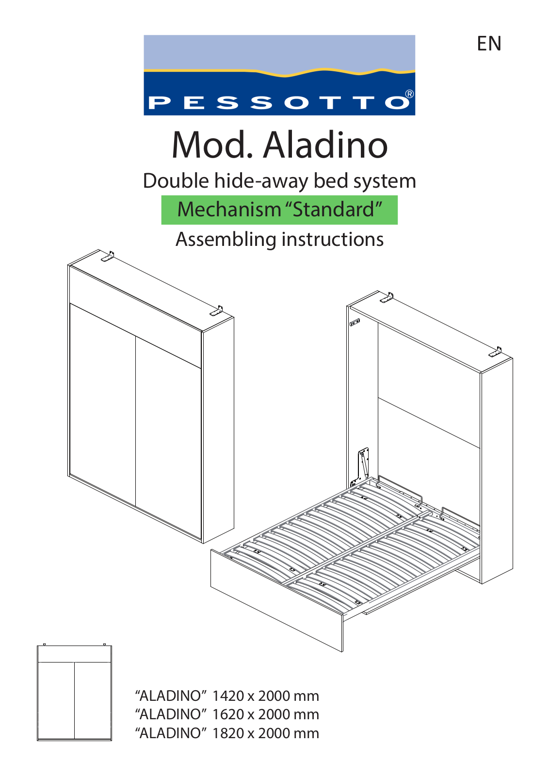 Pessotto Aladino Series Assembling Instructions - ManualMachine.com