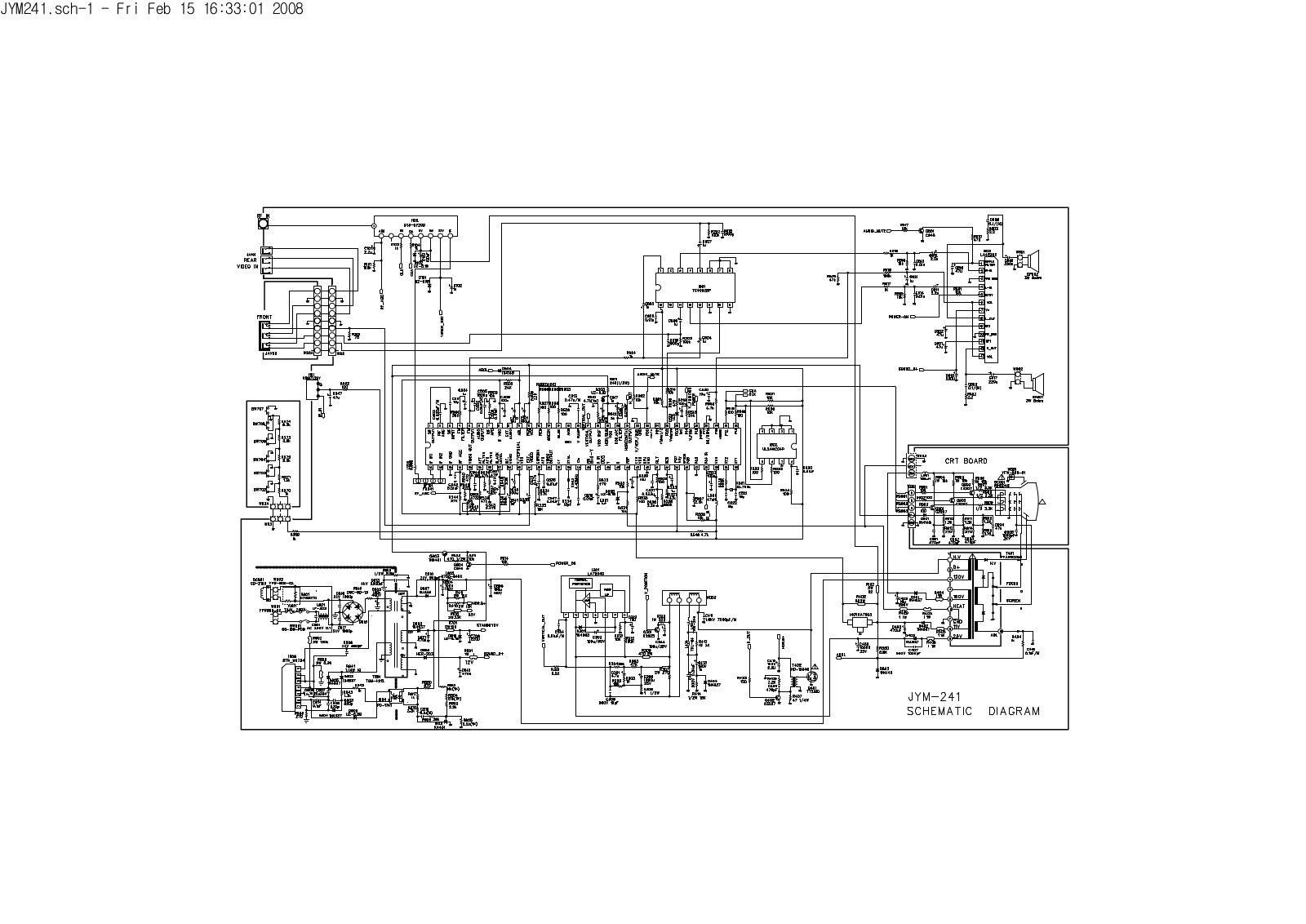 Daewoo JYM 241, CM 721JAV Diagram