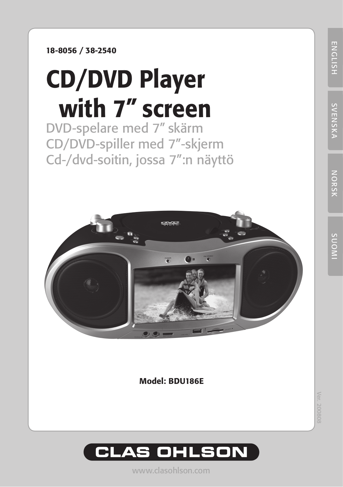 Clas Ohlson BDU186E User Manual