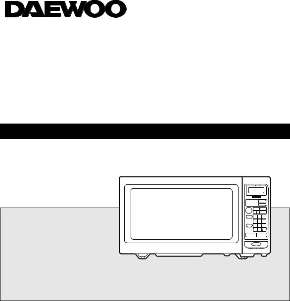 Daewoo KOG-311M User Manual