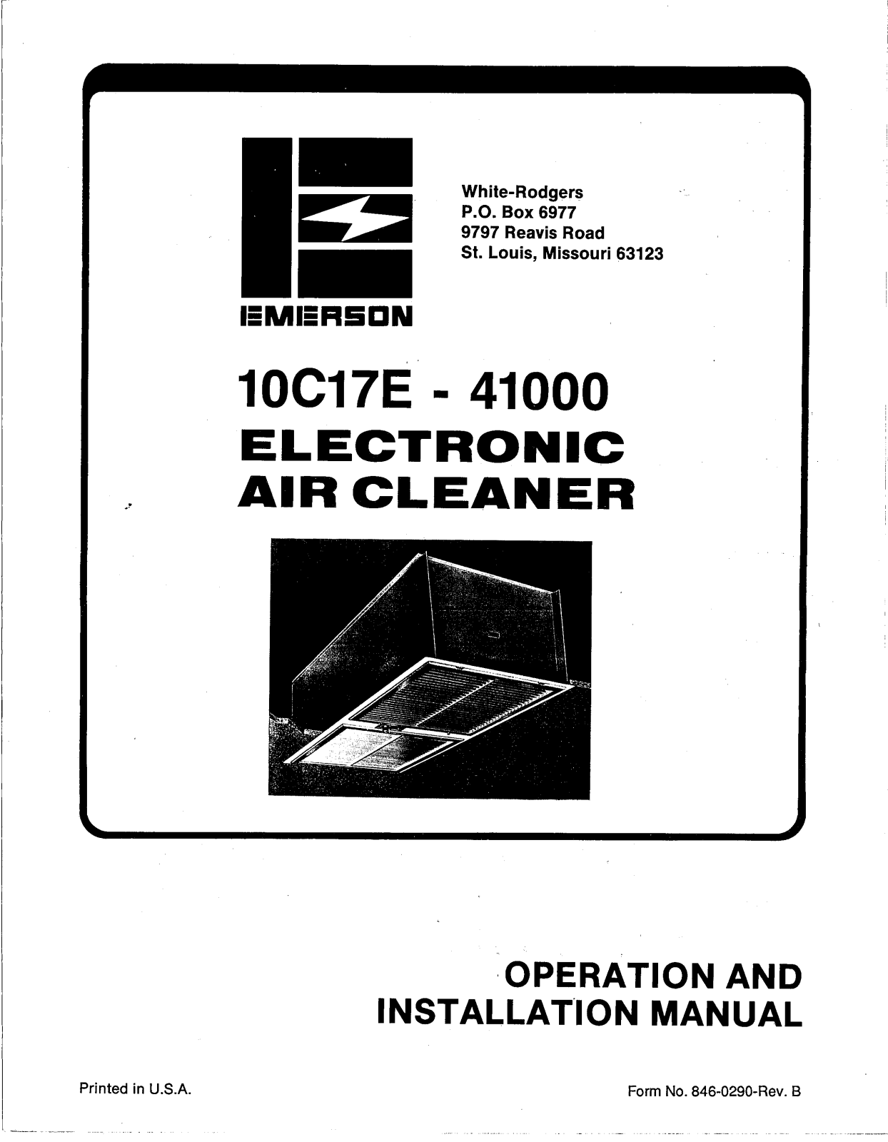 White Rodgers Fsc1000 Owner's Manual