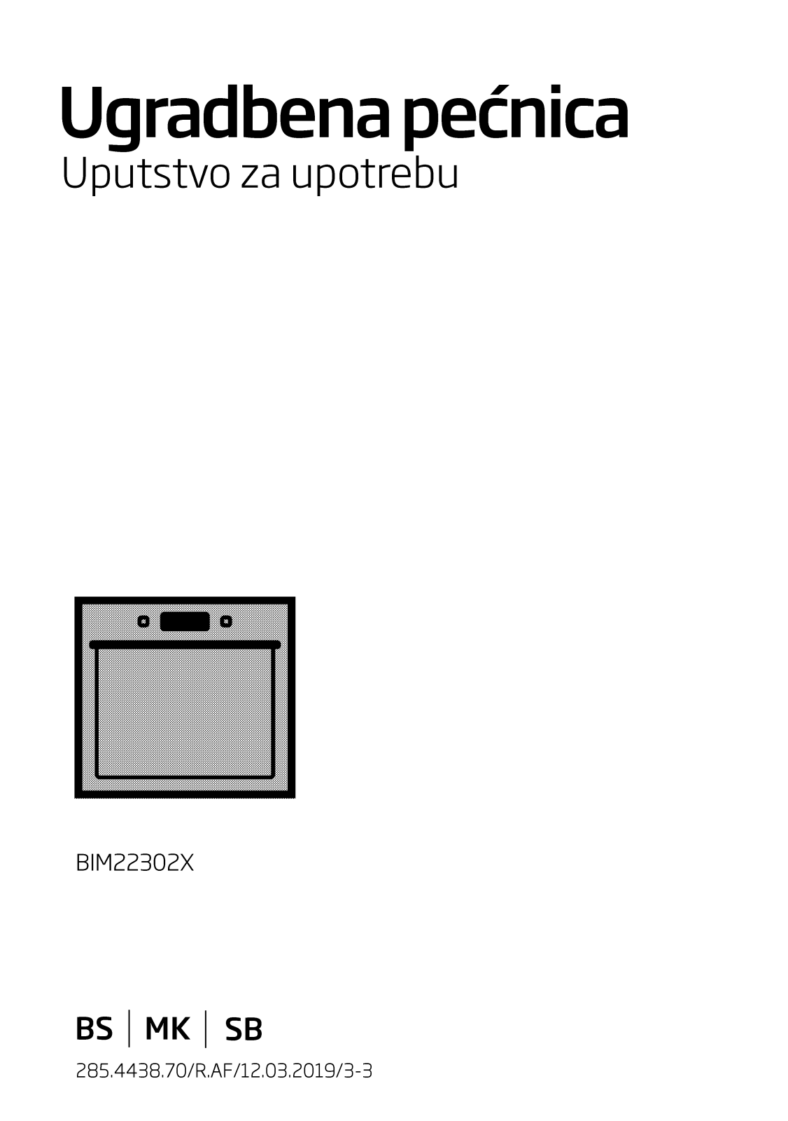 Beko BIM22302X User manual