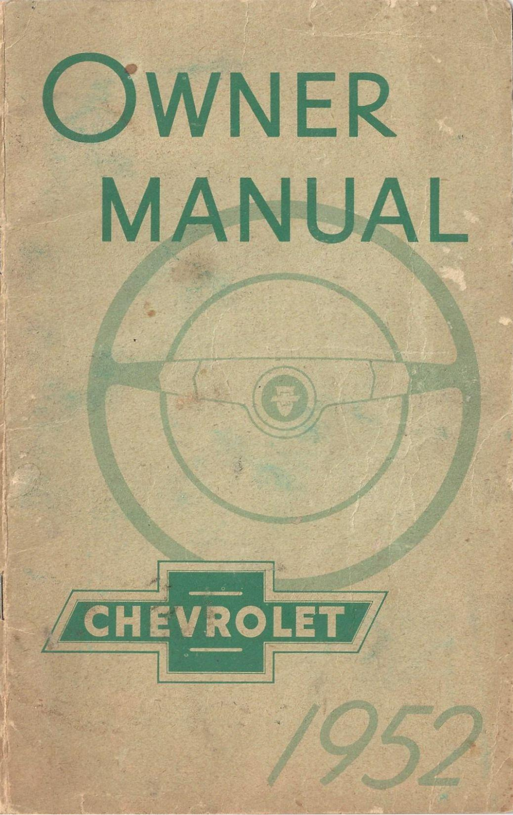 Chevrolet 1952 Operating Instructions