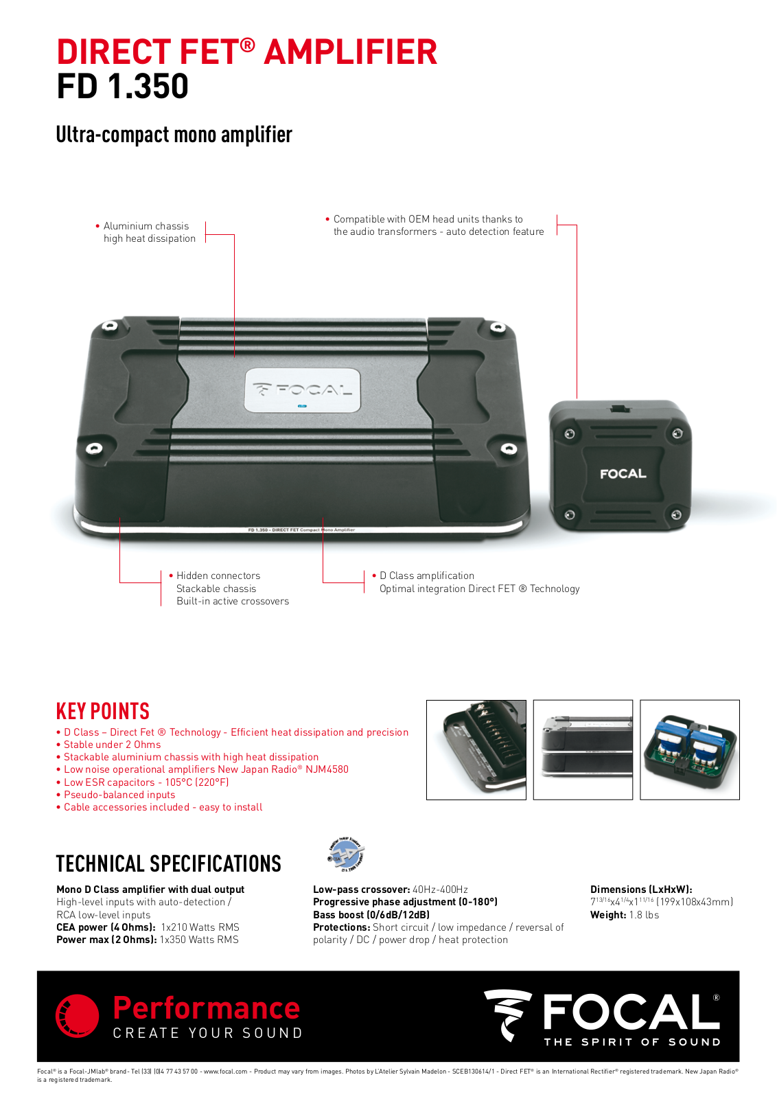 Focal FD 1.350 Information Sheet