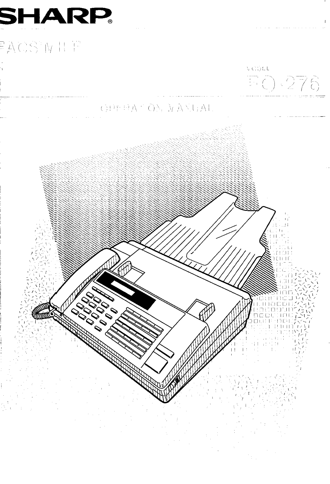 Sharp FO-276 Operating Manual