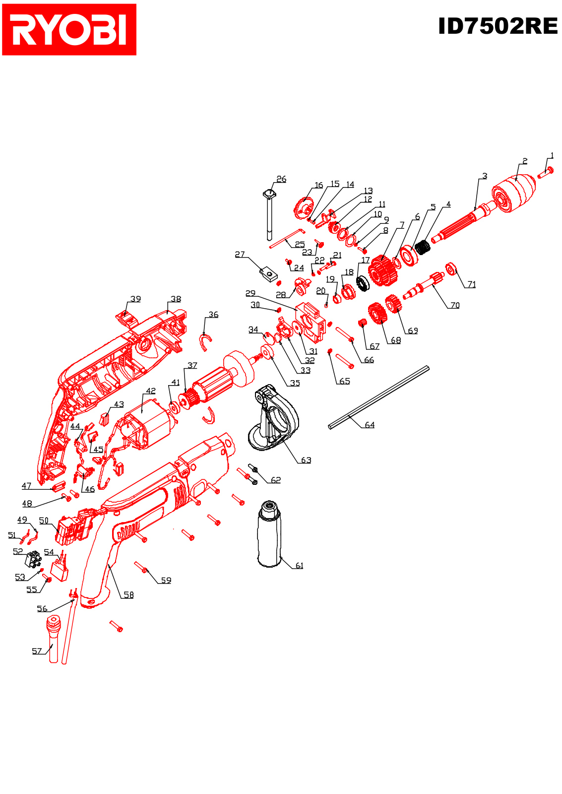 Ryobi ID7502RE User Manual