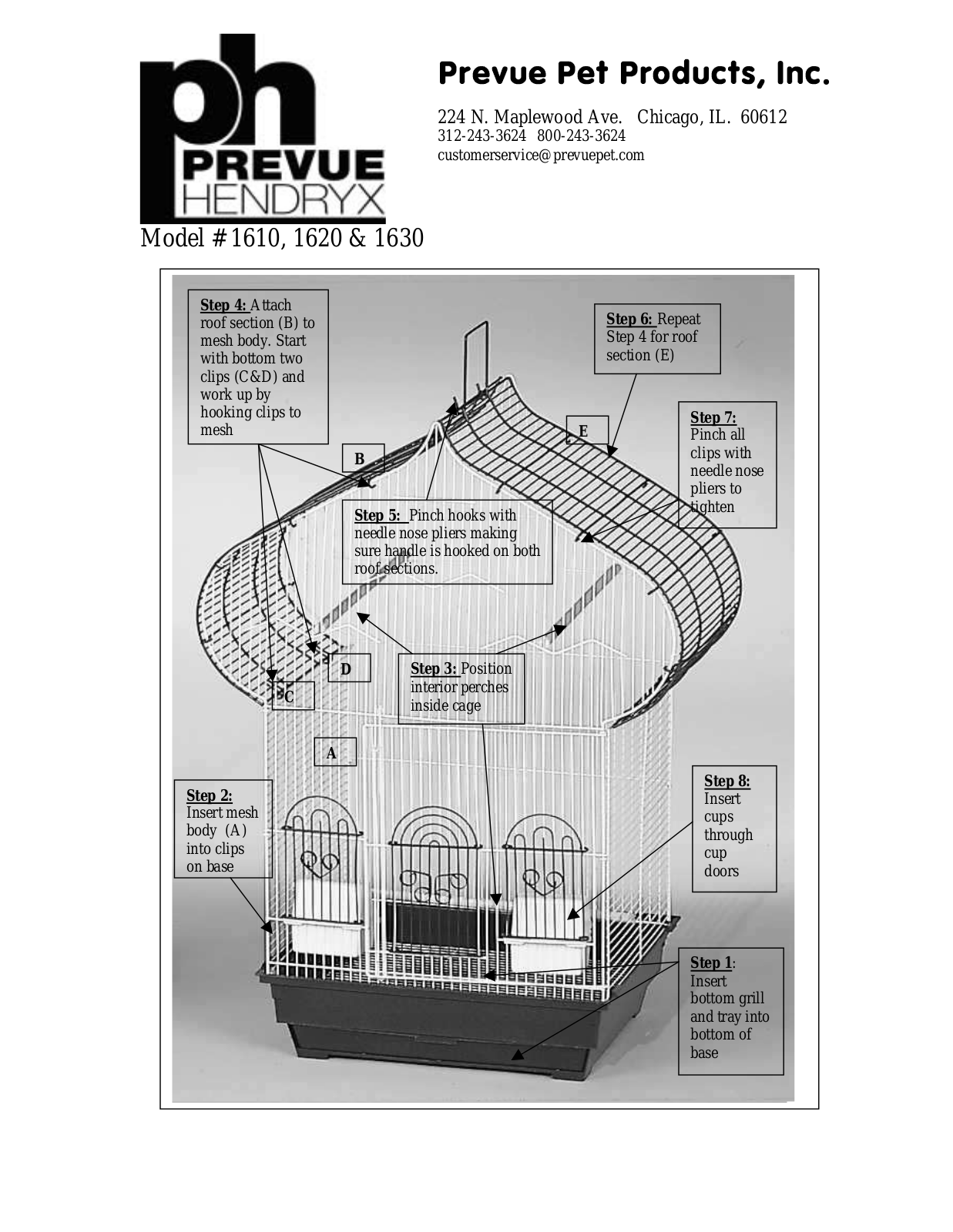 Prevue Pet 1630 User Manual - ManualMachine.com