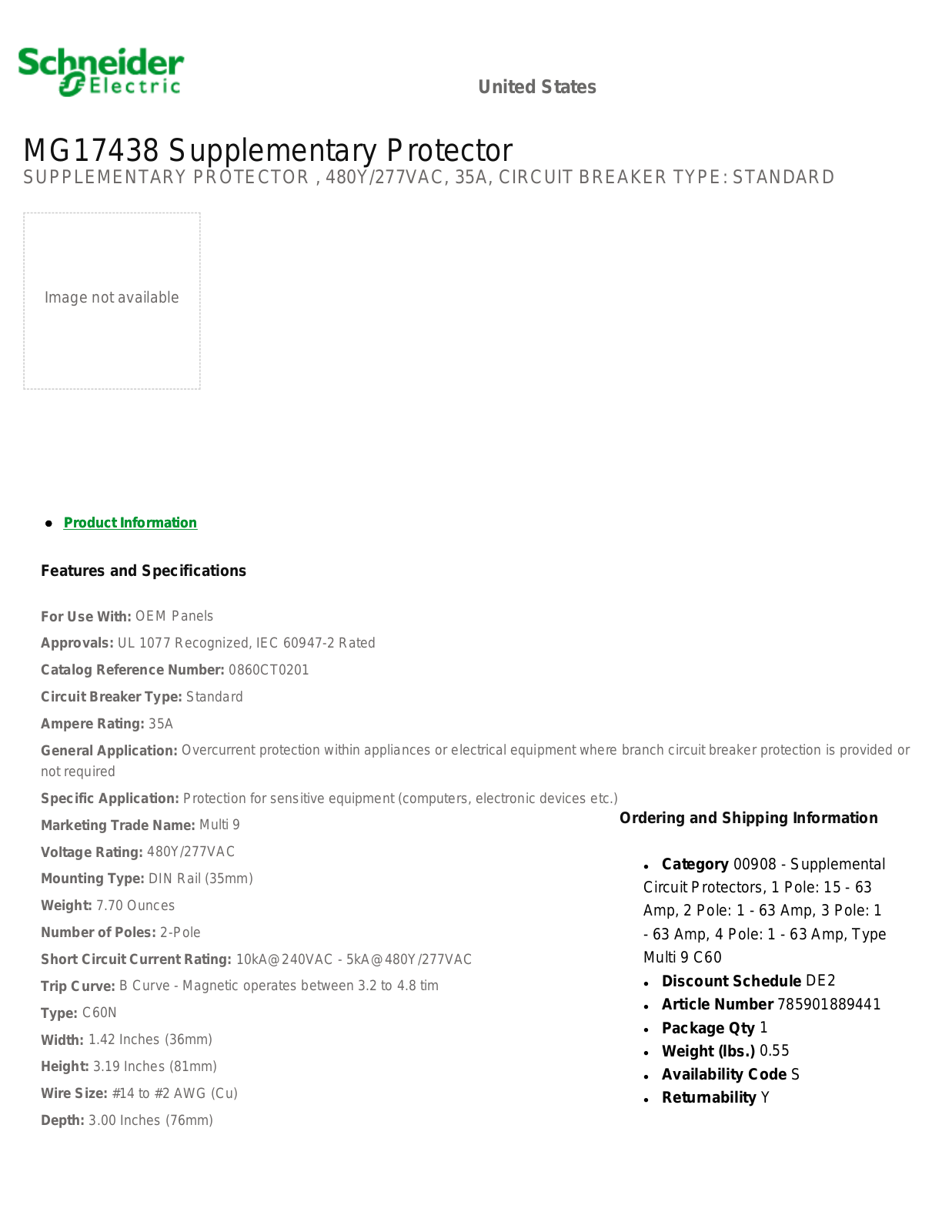 Square D MG24468 Data Sheet