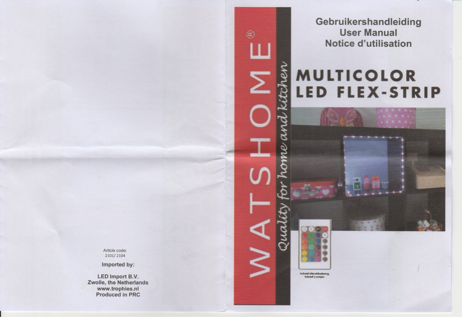 Watshome Multicolor LED Flex-Strip User Manual