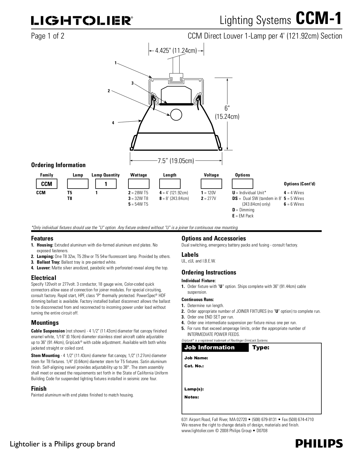 Lightolier CCM-1 User Manual