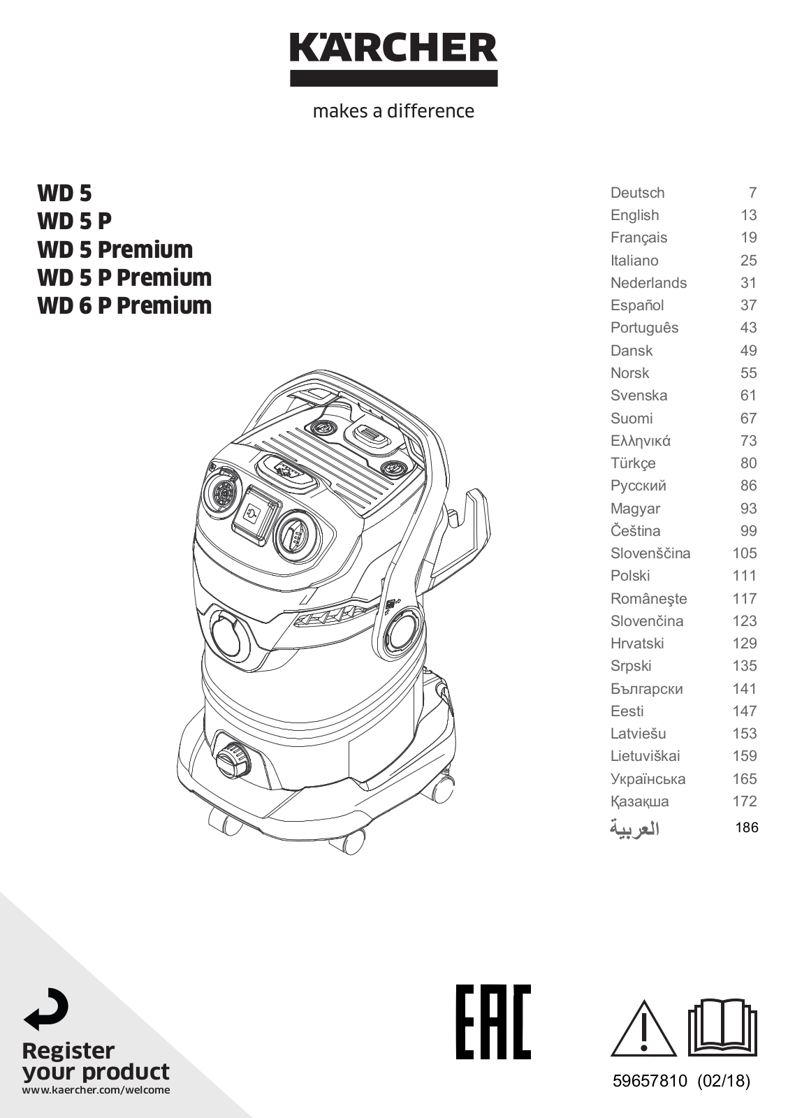 Karcher WD 6, WD 5 User Manual