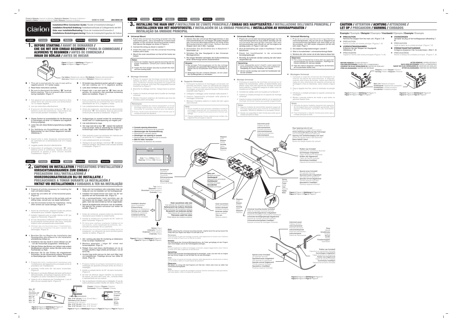 CLARION DB568RUSB User Manual