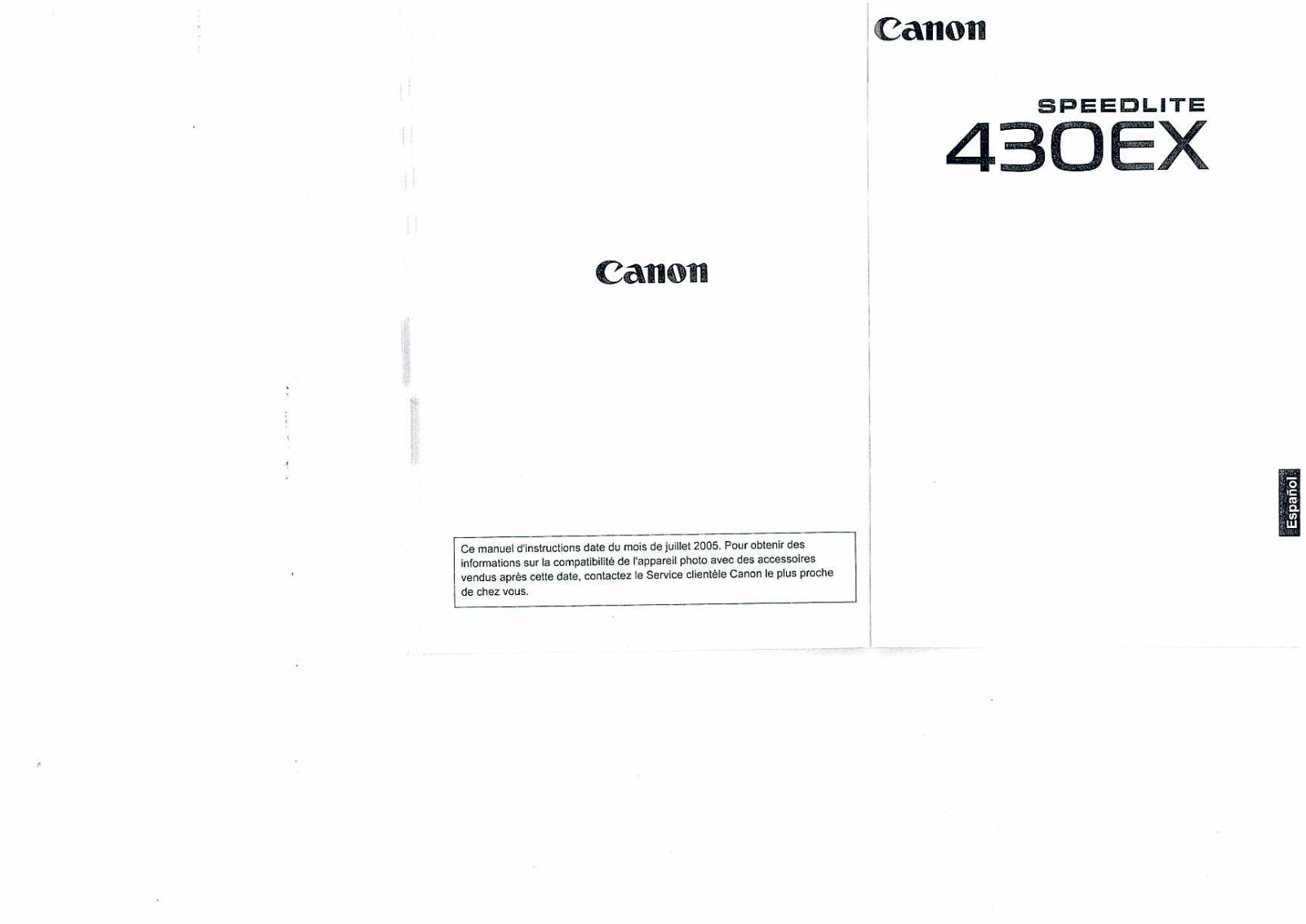 Canon SPEEDLITE 430EX User Manual