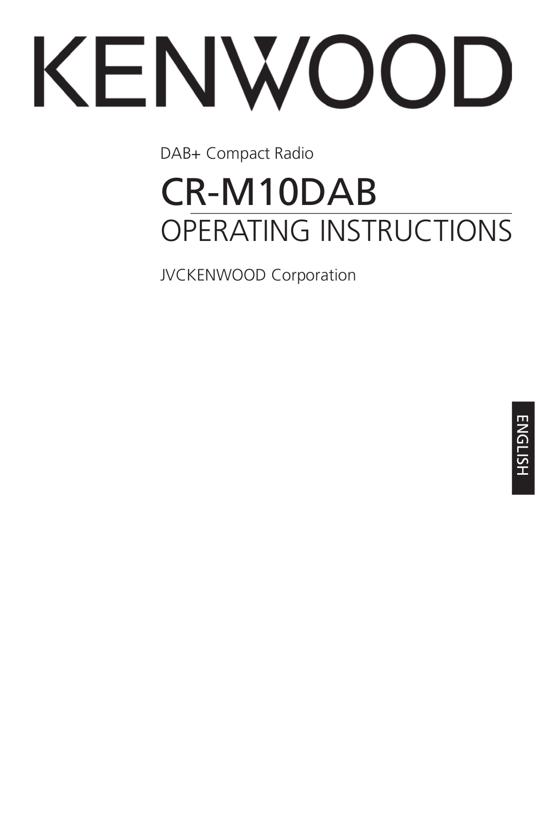 Kenwood CR-M10DAB User Manual