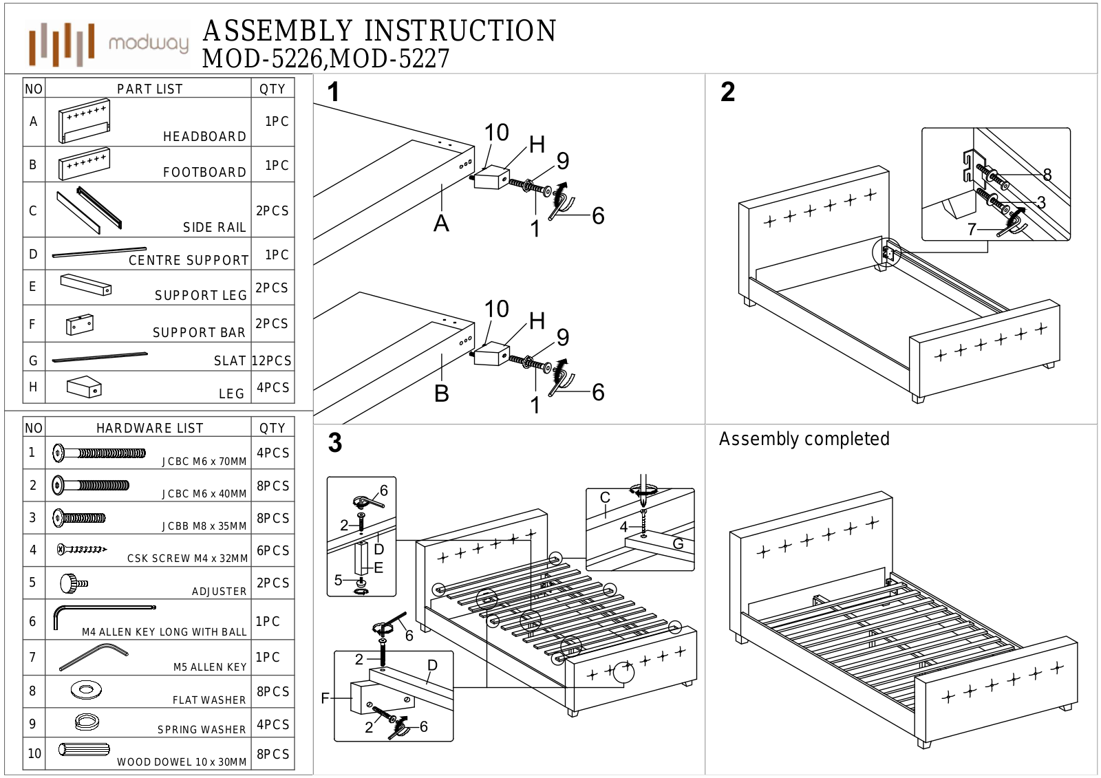 Modway FOW2392 Installation & Assembly - ManualMachine.com