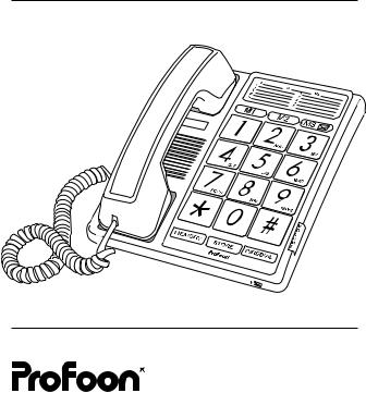 Profoon TX-550 User Manual