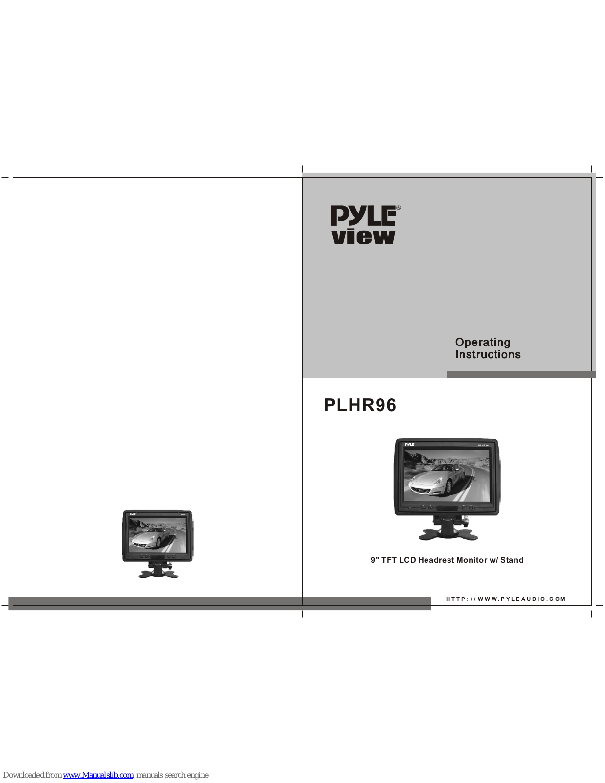 Pyle view PLHR96 User Manual - ManualMachine.com