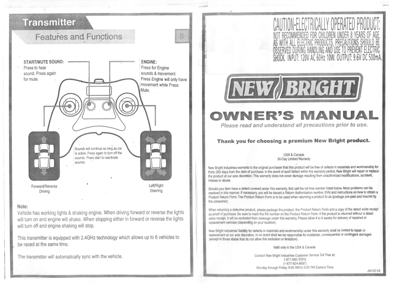 New Bright Co 21HB2, 1060B User Manual