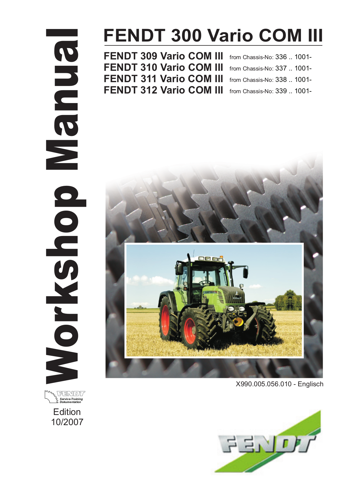 Fendt 300 Vario COM III Service Manual