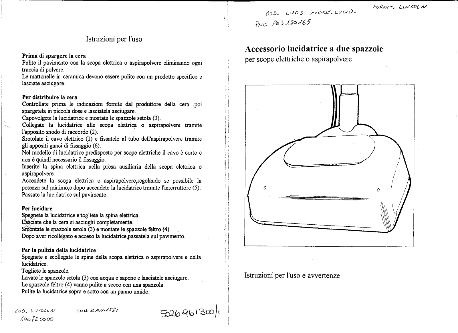 AEG LUC3 User Manual