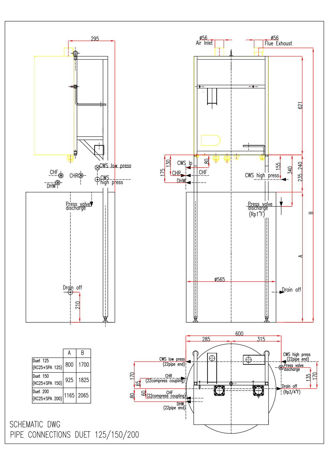 Keston Duet Dimensions Diagram