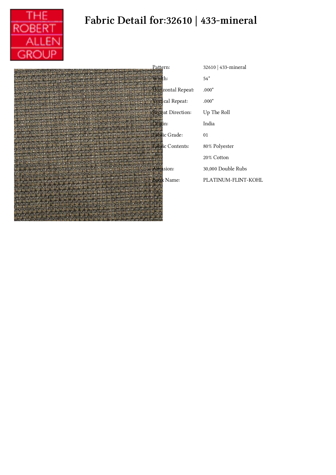 Duralee CRAL5285 Specifications - ManualMachine.com