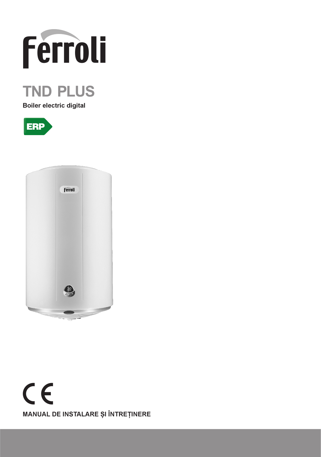 Ferroli TND Plus 80 User guide - ManualMachine.com